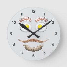 RELOJ REDONDO MEDIANO DESAYUNO INGLÉS CARA