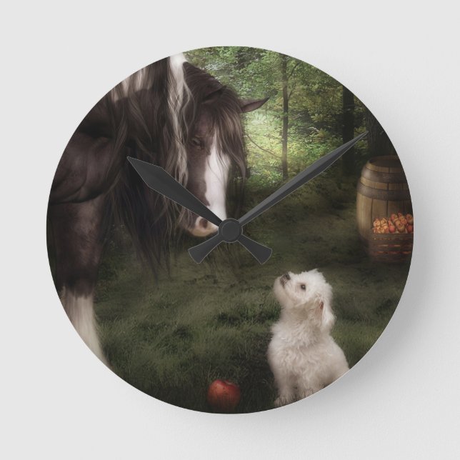 Reloj Redondo Mediano Desea jugar (Anverso)