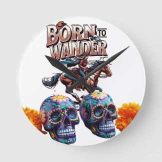 Reloj Redondo Mediano Desencadenar tu estilo con arte de pared