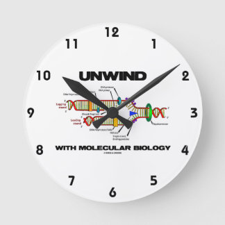 Reloj Redondo Mediano Desenrolle con la biología molecular (la réplica