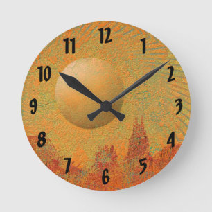 Reloj Redondo Mediano Desierto Sun