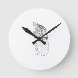 Reloj Redondo Mediano design tête femme africaine