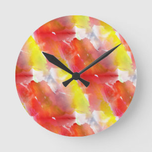 Reloj Redondo Mediano Design texture watercolor background