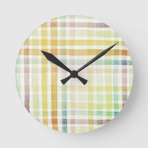 Reloj Redondo Mediano Designed watercolor art background, texture 2