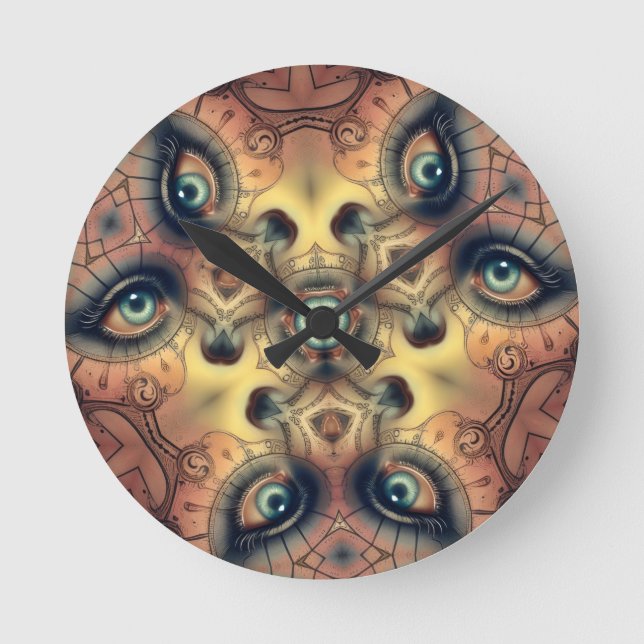 Reloj Redondo Mediano despertar arte (Anverso)