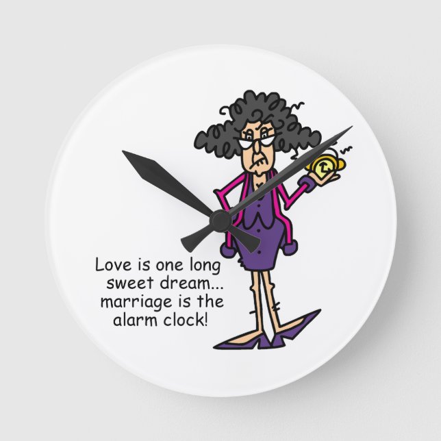 Reloj Redondo Mediano Despertar la maldición del matrimonio (Anverso)