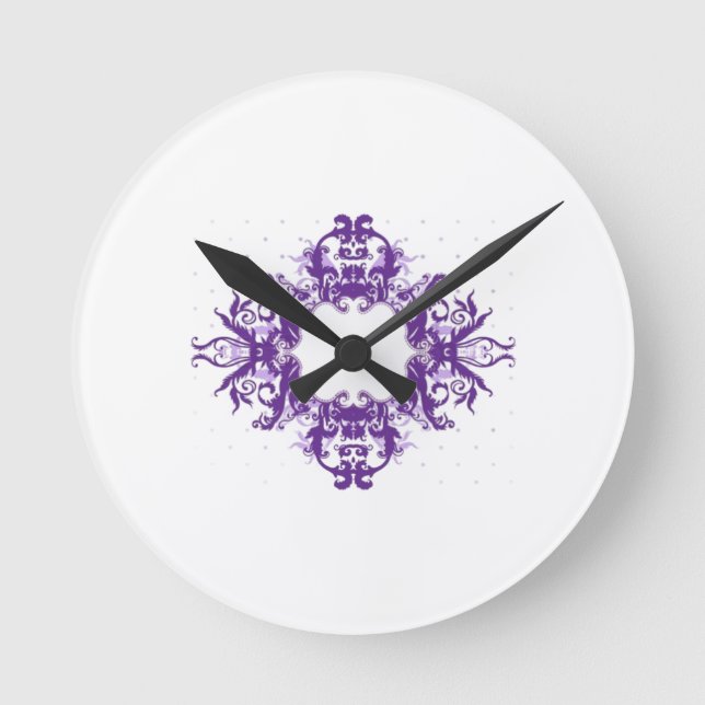 Reloj Redondo Mediano Desplazamiento de estilo clásico (Anverso)