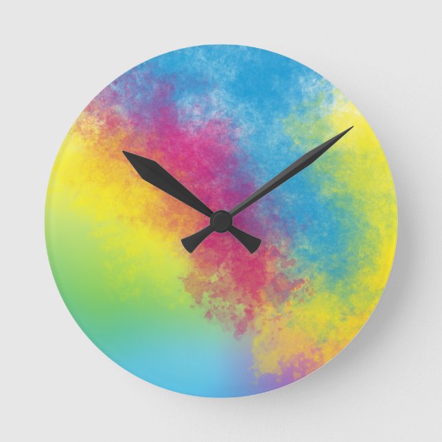 Reloj Redondo Mediano destello de color (Anverso)