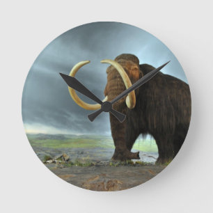 Reloj Redondo Mediano Destino de la MOD del mamut lanoso