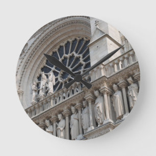 Reloj Redondo Mediano Detalle de Notre Dame