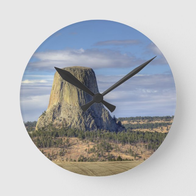 Reloj Redondo Mediano Devils Tower National Monument (Anverso)