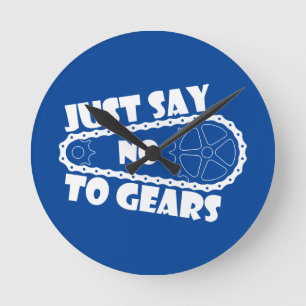 Reloj Redondo Mediano Di No a las Marchas