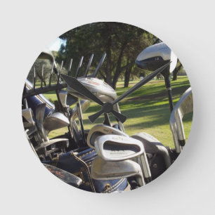 Reloj Redondo Mediano Día de Golf fuera,