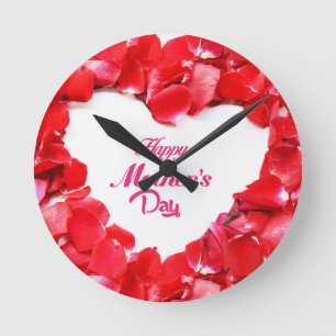 Reloj Redondo Mediano Día de la Madre