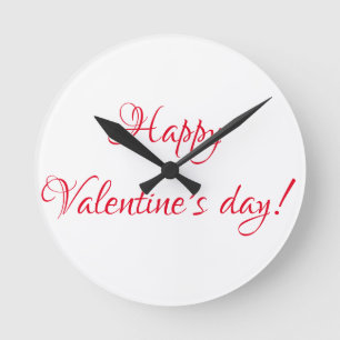Reloj Redondo Mediano Día de San Valentín
