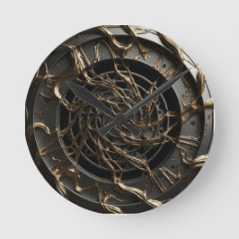Reloj Redondo Mediano Dial 3D de lujo