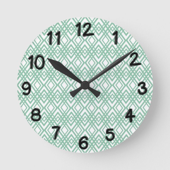 Reloj Redondo Mediano Diamantes Art Deco (Anverso)