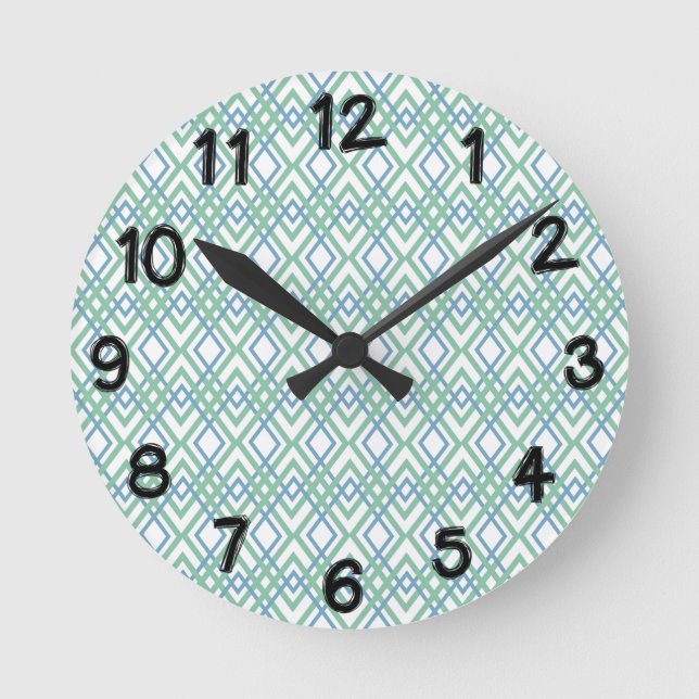 Reloj Redondo Mediano Diamantes Art Deco (Anverso)