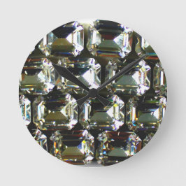 Reloj Redondo Mediano Diamantes, elegantes piedras preciosas