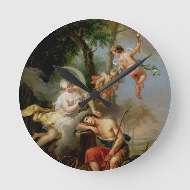 Reloj Redondo Mediano Diana y Endymion (Anverso)