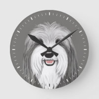 Dibujo de Perro con Cute de color con barba