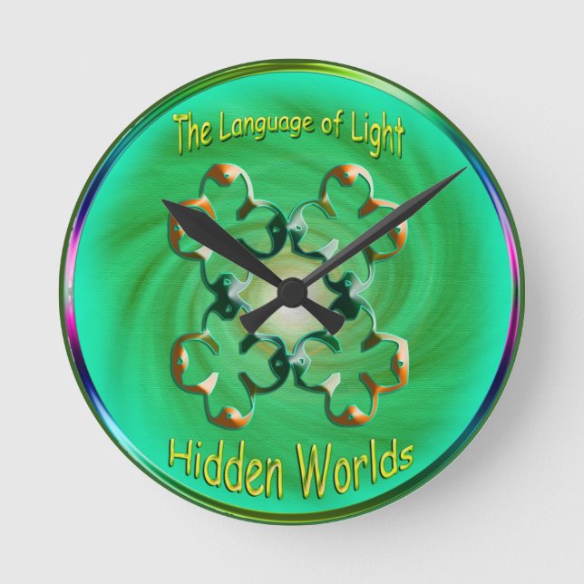 Reloj Redondo Mediano Dibujo de símbolo de cualidades de alma (Anverso)