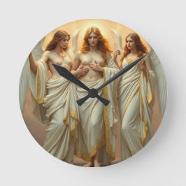 Reloj Redondo Mediano „Die drei heiligen Schutzengel“