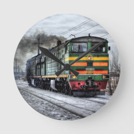 Reloj Redondo Mediano Diesel Locomotive Gifts for Train Lovers