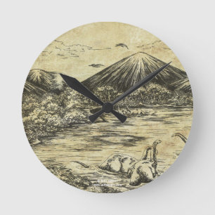 Reloj Redondo Mediano Dinosaurios