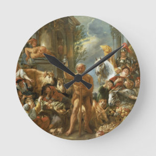 Reloj Redondo Mediano Diógenes que busca para un hombre honesto,