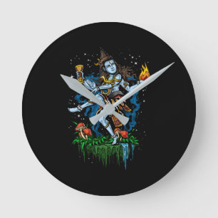 Reloj Redondo Mediano Dios de señor Shiva Nataraja Dancing Hindu