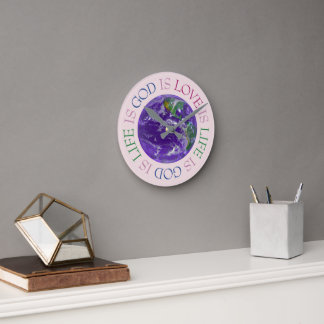 Reloj Redondo Mediano Dios es Amor es Vida