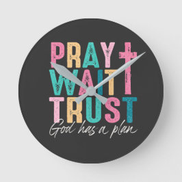 Reloj Redondo Mediano Dios tiene un plan