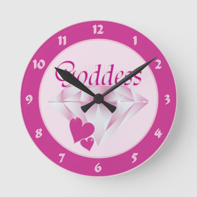 Reloj Redondo Mediano Diosa (Anverso)