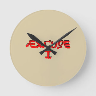 Reloj Redondo Mediano Disculpe