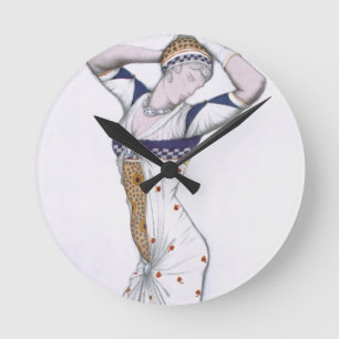 Reloj Redondo Mediano Diseñe de una fantasía de Costume moderno, 1912