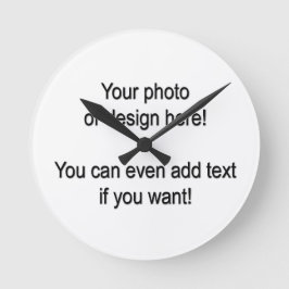 Reloj Redondo Mediano ¡Diseñe su propio reloj!