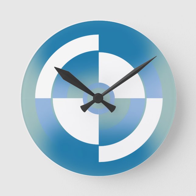 Reloj Redondo Mediano Diseño abstracto (Anverso)