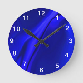 Reloj Redondo Mediano Diseño azul liso