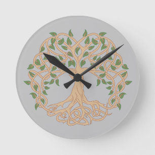 Reloj Redondo Mediano Diseño De Árbol De Vida