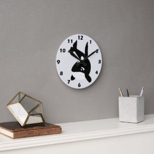 Reloj Redondo Mediano Diseño de ballena asesina