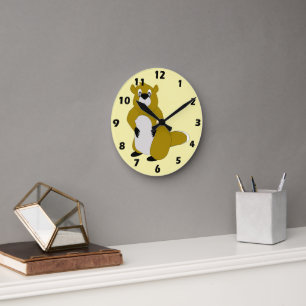 Reloj Redondo Mediano Diseño de castor