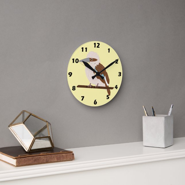 Reloj Redondo Mediano Diseño de cucaburra (Oficina)
