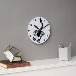 Reloj Redondo Mediano Diseño de Escorpión