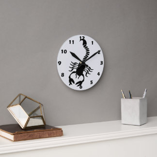 Reloj Redondo Mediano Diseño de Escorpión