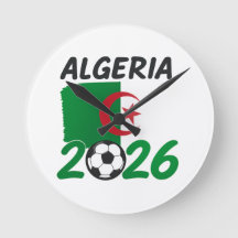 Diseño de fanático de fútbol de Argelia 2026 con e