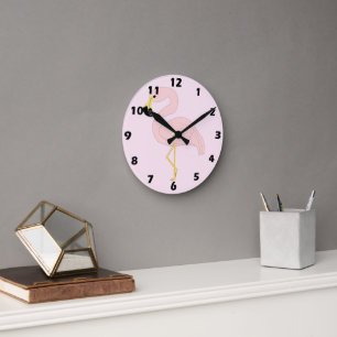 Reloj Redondo Mediano Diseño de Flamenco
