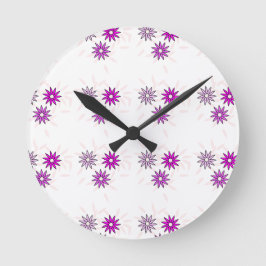 Reloj Redondo Mediano Diseño de flor cúpula