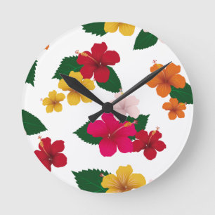 Reloj Redondo Mediano Diseño de fondo floral de Bestseller para boda