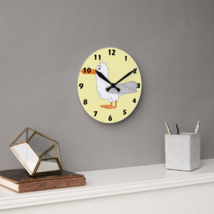 Reloj Redondo Mediano Diseño de gaviota